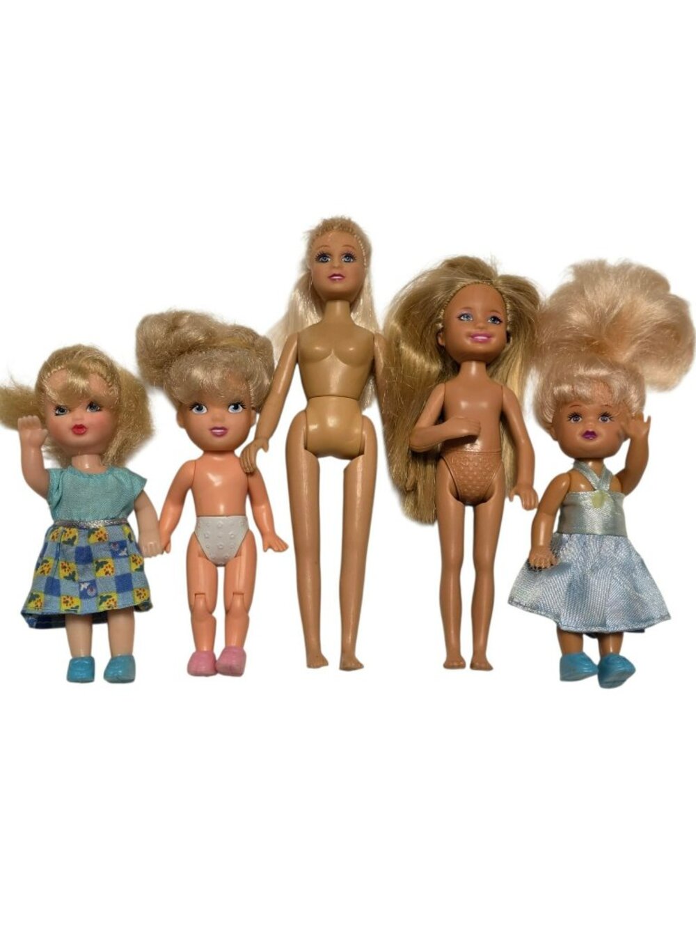 Vintage Doll Lot of 5 Chelsea Barbie Disney Empire Toys Mini Dolls Girls Toys